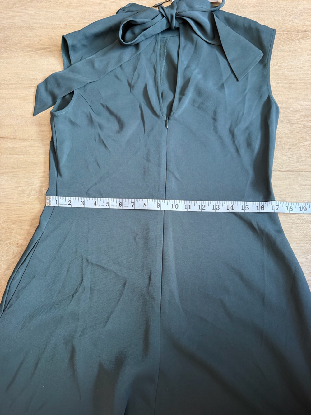 Reiss Deep Teal Mock-Neck Midi Dress - Picture 10 of 12